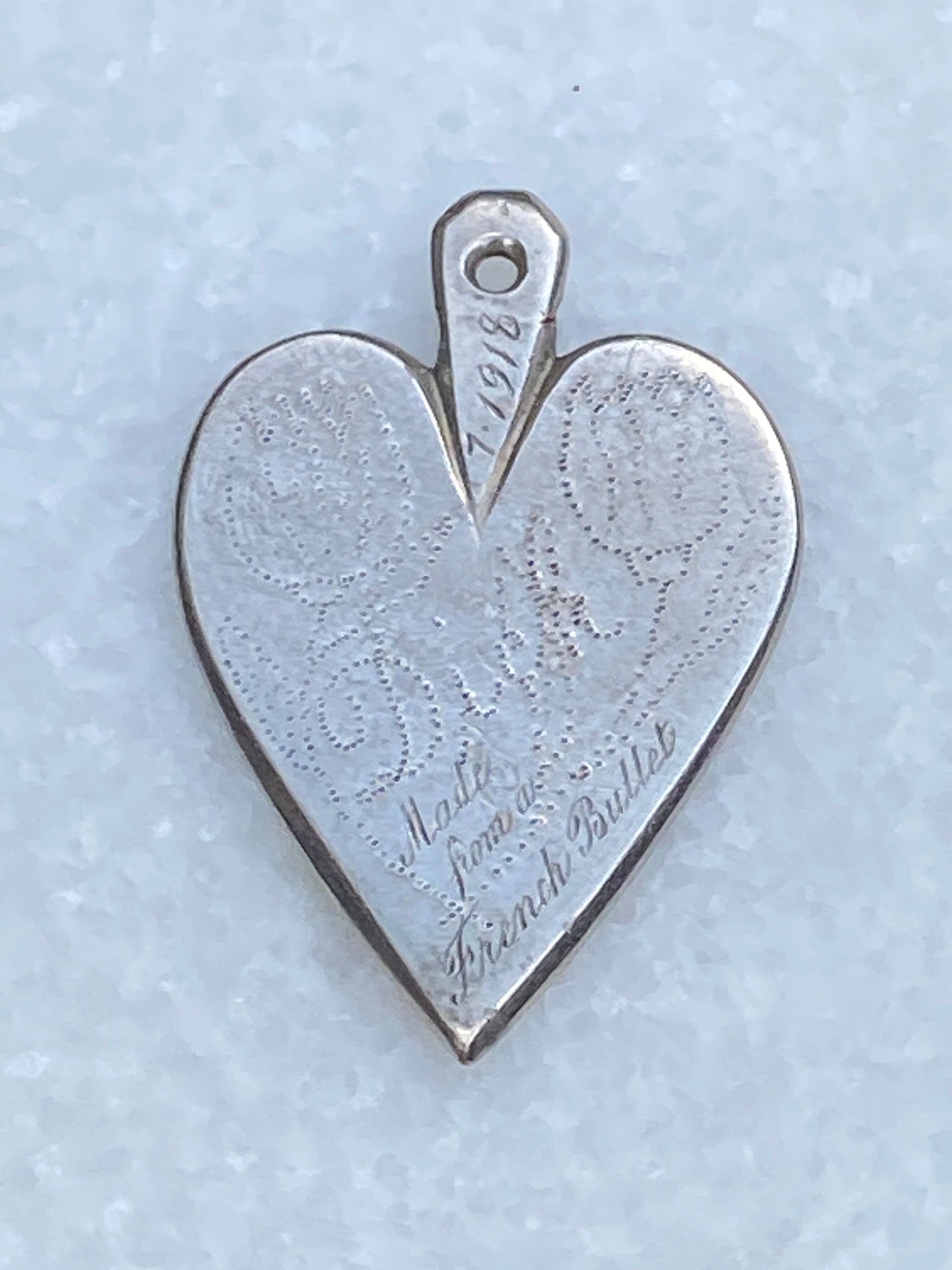 Antique heart pendant