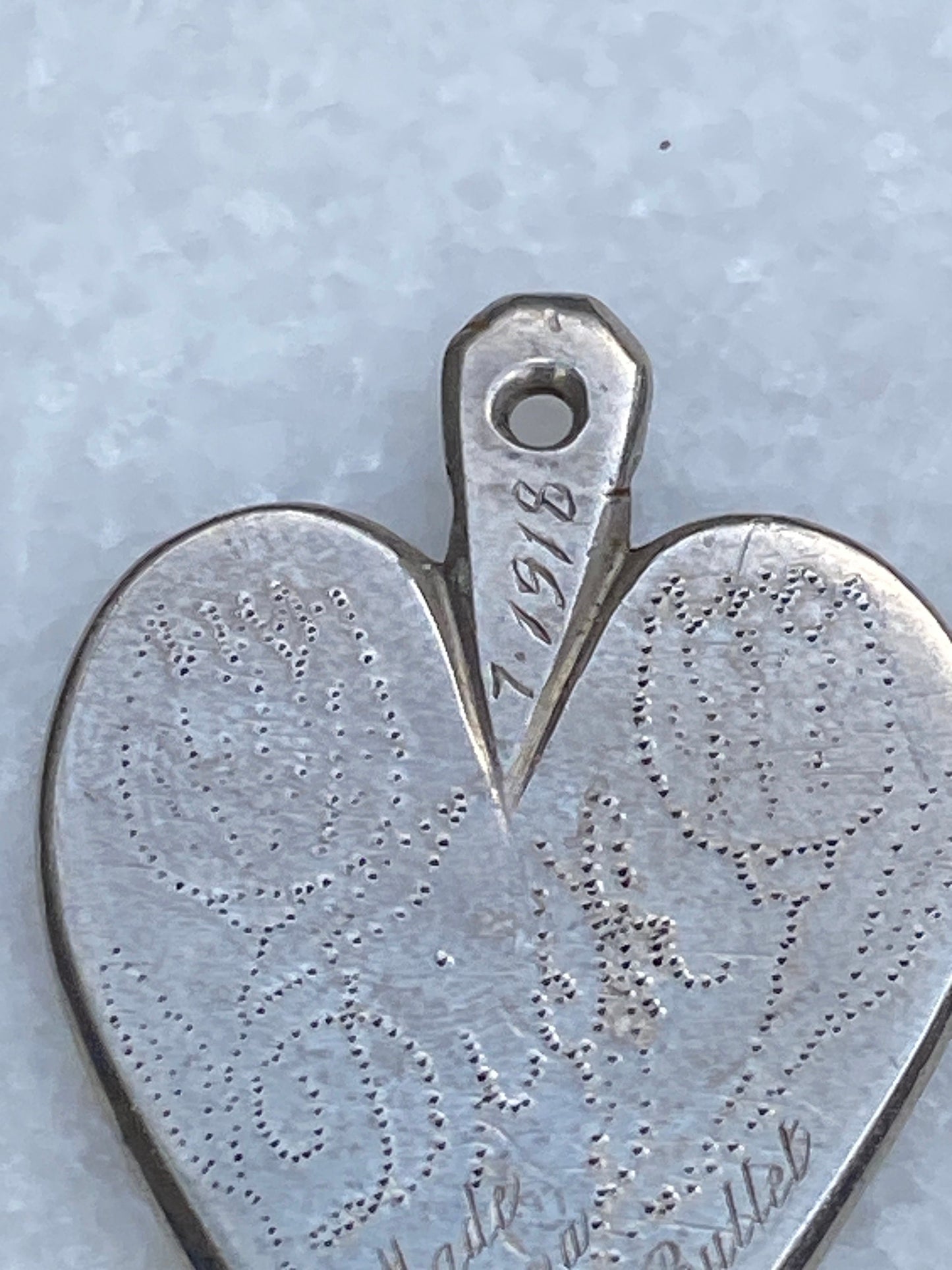 Antique heart pendant